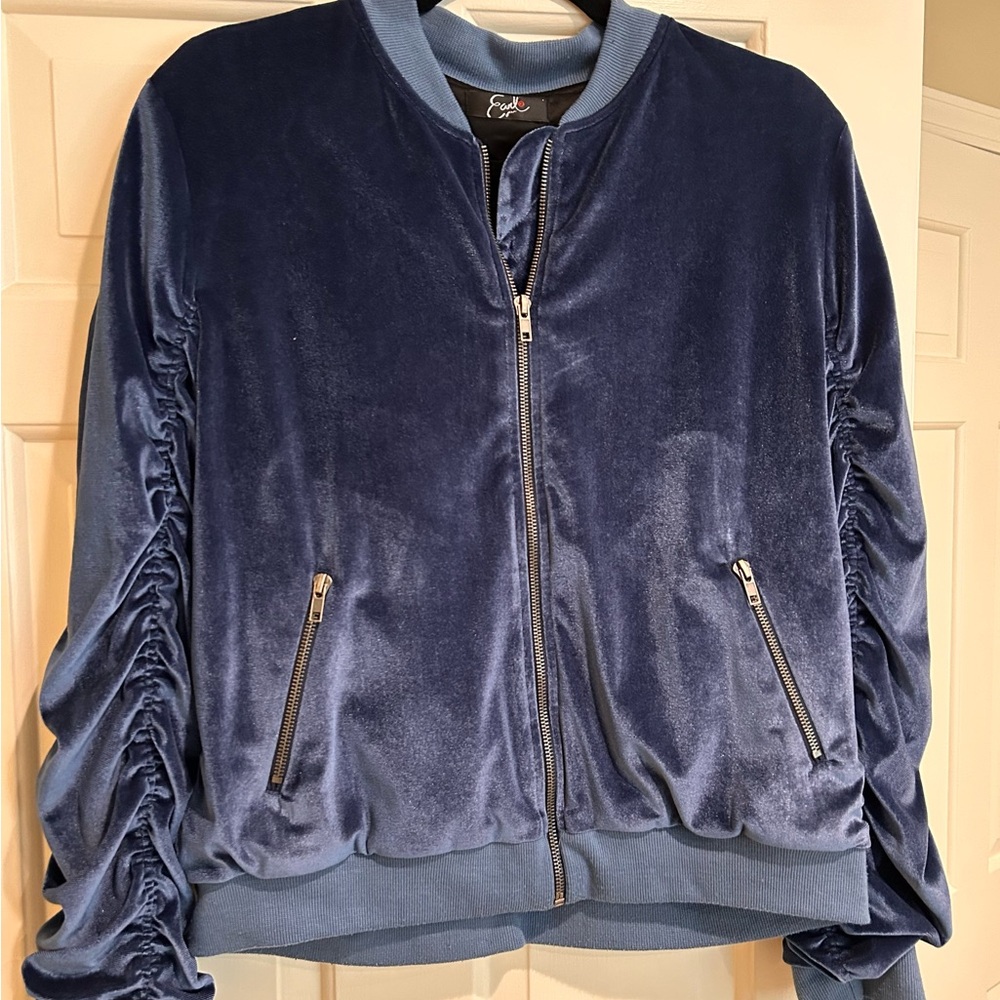 EARL VELOUR ZIP JACKET